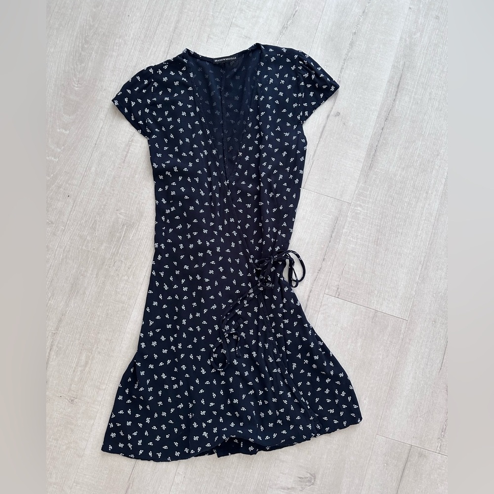 Brandy Melville Navy Floral Mini Dress